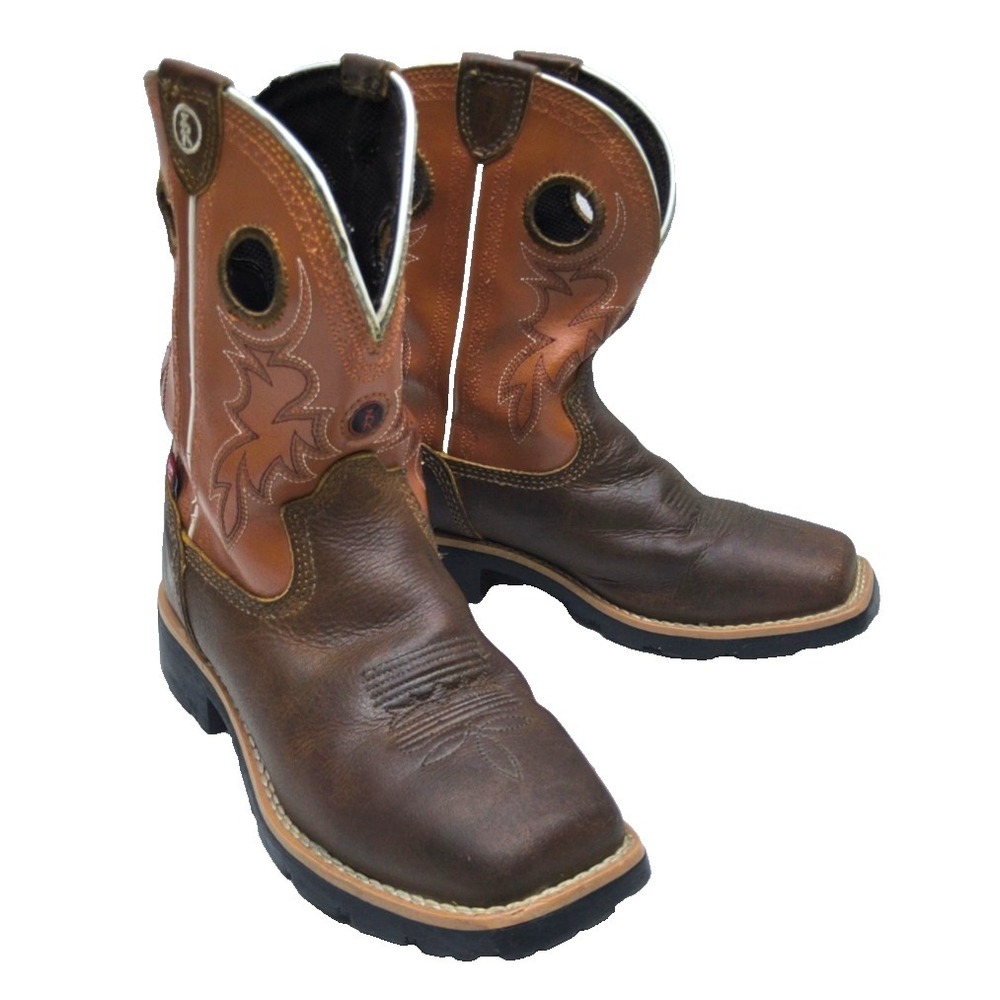 Tony Lama ZR Kids Cowboy Western Leather Boots LL510 Lil Lama / Size 1.5D Youth